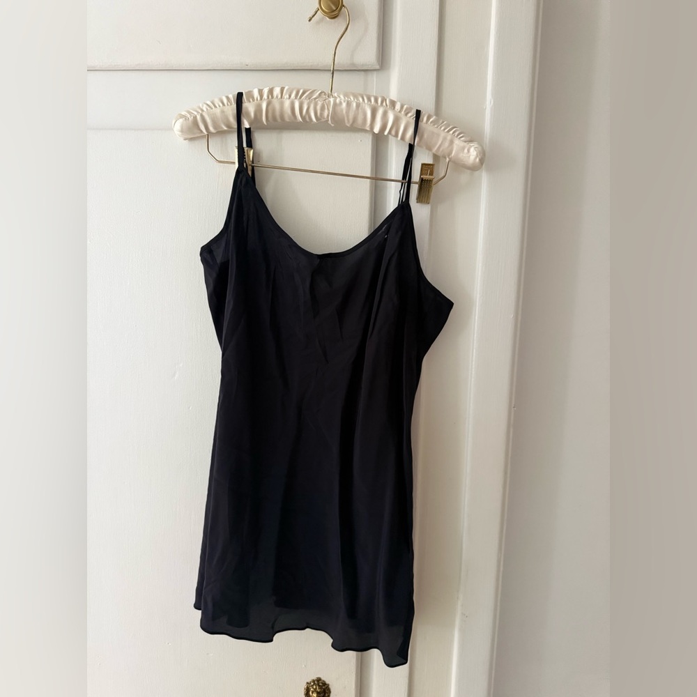 DKNY Black silk Camisole Top
